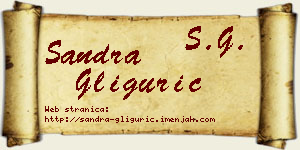 Sandra Gligurić vizit kartica